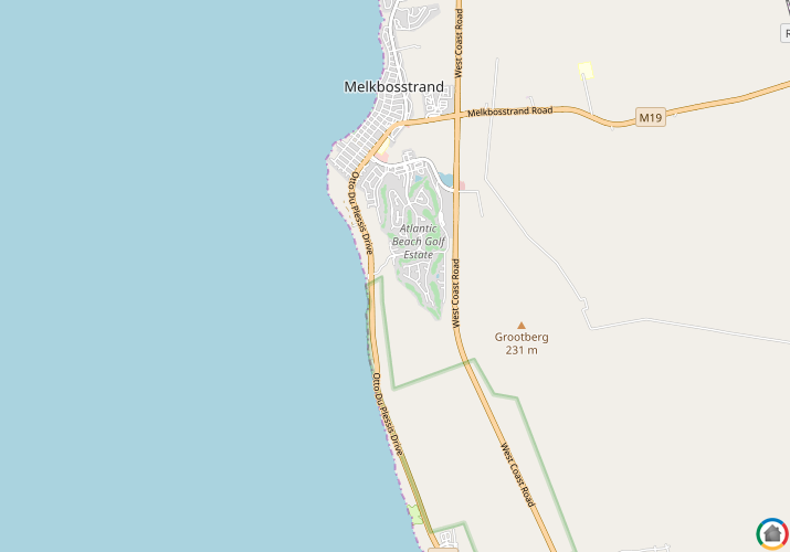 Map location of Atlantic Beach Golf Estate